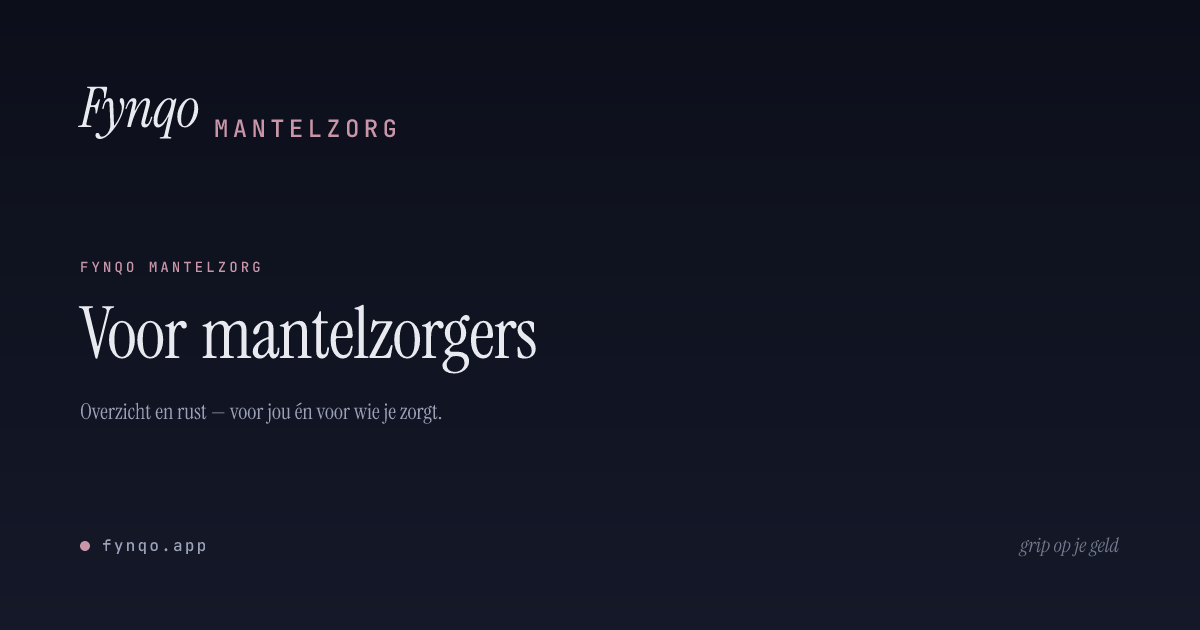 Family Pack voor mantelzorgers